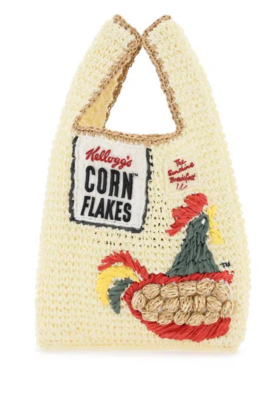 Anya Hindmarch Mini Corn Flakes Tote Bag In Multicolor