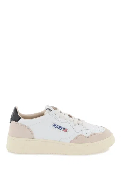Autry `medalist Low` Leather Trainers In Mixed Colours