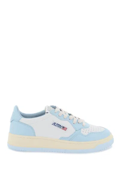 Autry Leather Medalist Low Sneakers In Blue