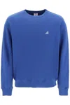 Autry Tennis Logo-patch Cotton Sweatshirt In Blue
