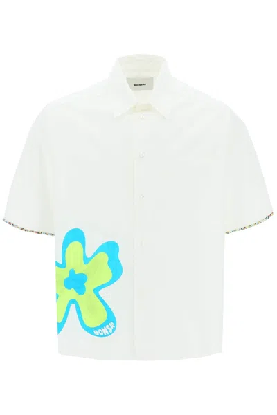 Bonsai Graphic-print Oversized Shirt In White