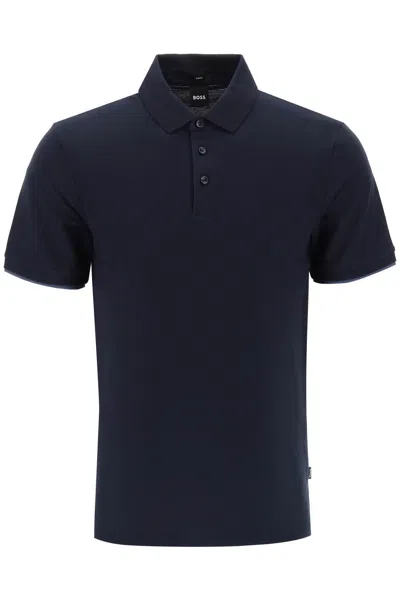 Hugo Boss Boss Phillipson Polo Shirt In Blue