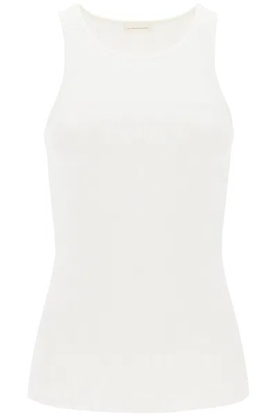 By Malene Birger Amani Ribbed Tank Top In White