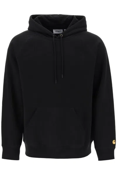Carhartt Chase Hoodie In Black / Gold