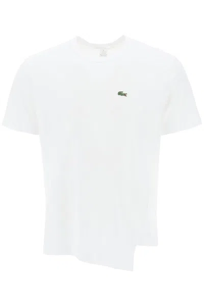 Comme Des Garçons Shirt X Lacoste Asymmetrical T-shirt In White