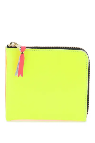 Comme Des Garçons Super Fluo Small Bifold Wallet In Fuchsia