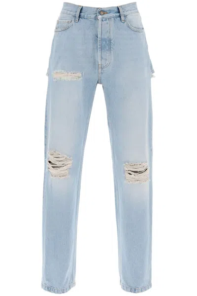 Darkpark Naomi Jeans With Rips And Cut Outs In Light Blue