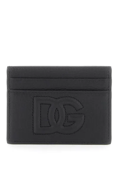 Dolce & Gabbana Cardholder With Dg Logo In Black