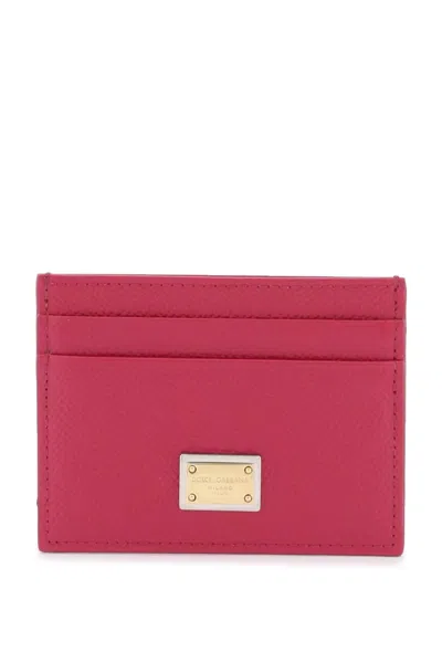 Dolce & Gabbana Dauphine Leather Card Holder In Mixed Colours