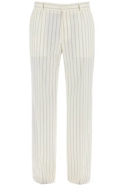 Dolce & Gabbana Tailored Pinstripe In White,neutro