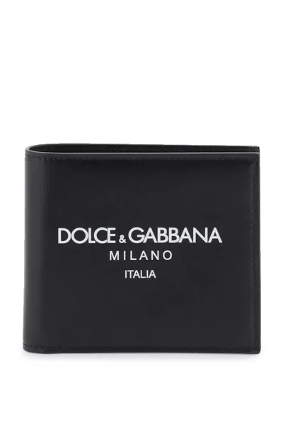 Dolce & Gabbana Logo Print Wallet Wallets, Card Holders Multicolor In Black
