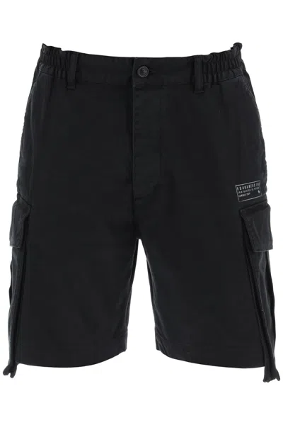 Dsquared2 Urban 64 Cargo Bermuda Shorts In Black