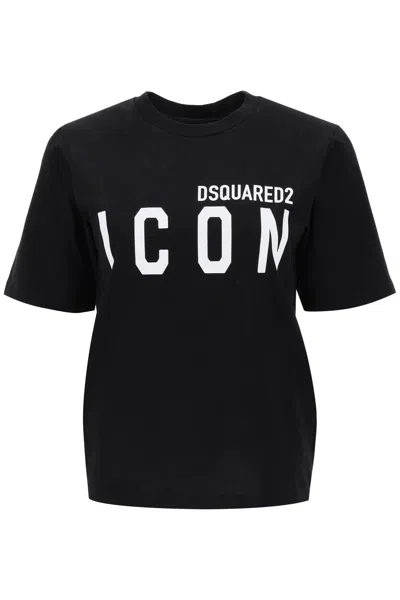Dsquared2 Icon Forever Easy Tee In Black