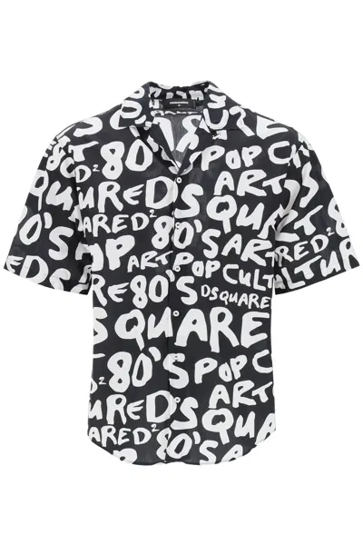 Dsquared2 D2 Pop 80s Bowling Shirt Shirt In Multi-colored