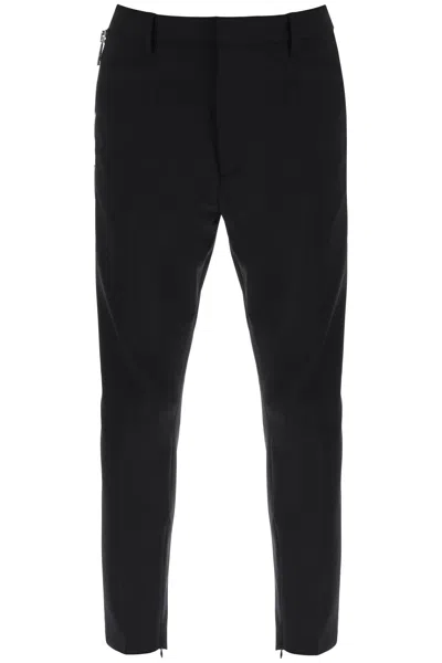 Dsquared2 Skinny Techno Pants In Nero