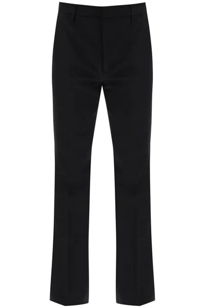 Etro Flared Trousers In Virgin Wool In Black