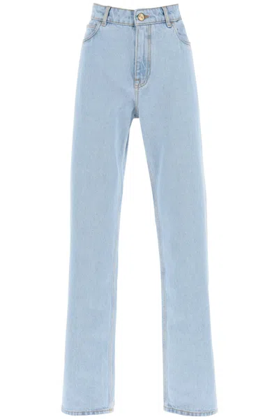 Etro Jeans Baggy A Vita Bassa In Light Blue