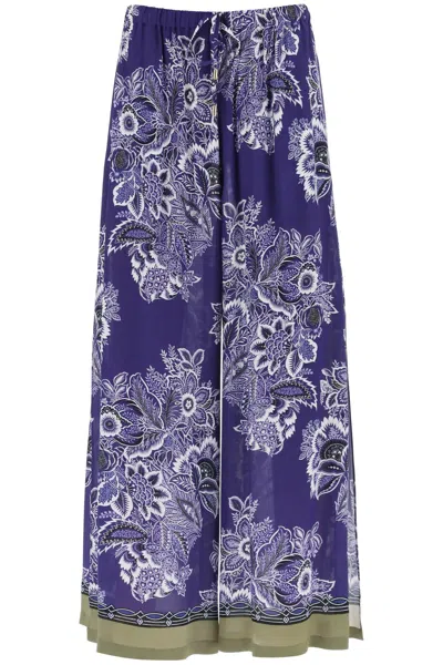 Etro Trousers In Purple