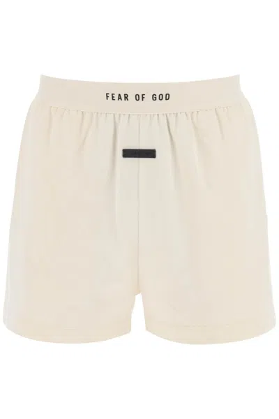 Fear Of God Lounge Short Trousers In Beige
