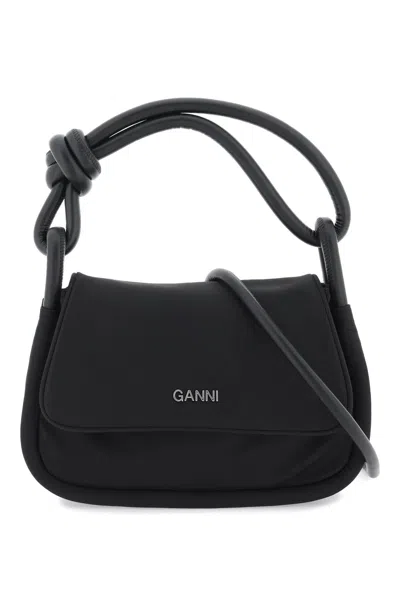 Ganni Knot Flap In Black