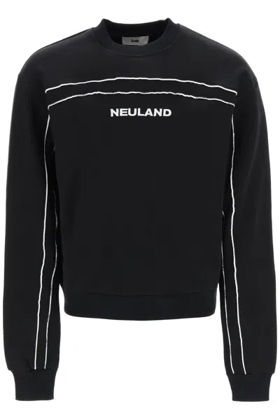 Gmbh Sweatshirt With Embroidery And Piping In Black