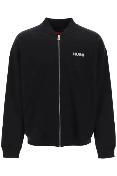 Hugo Embroidered Logo Sweatshirt By In Black