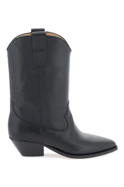 Isabel Marant Duerto Texan Ankle Boots In Black