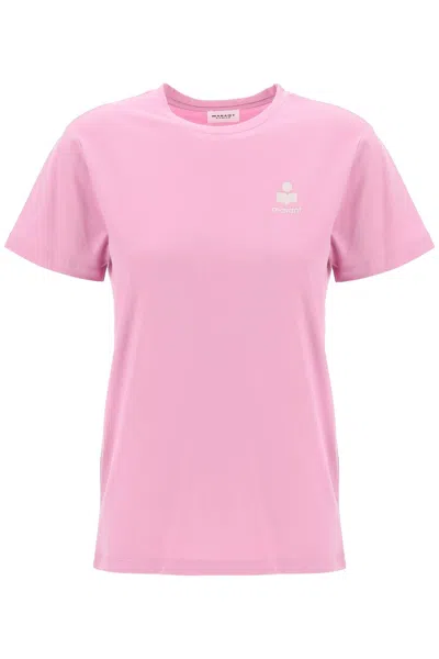 Marant Etoile Isabel  Aby Regular Fit T Shirt In Pink