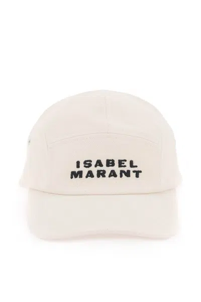 Isabel Marant Tedji Baseball Cap In Beige