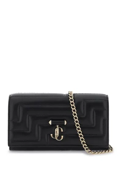 Jimmy Choo Avenue Crossbody Mini Bag In Black