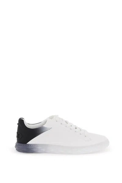 Jimmy Choo Diamond Maxi/f Ii Sneakers In V White/black Mix