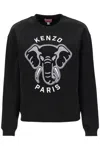 Kenzo Elephant Varsity Jungle Sweatshirt Black Female