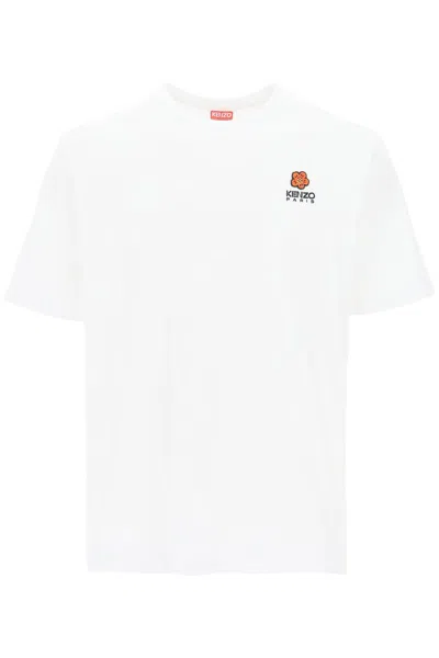 Kenzo Floral Patch T-shirt In White