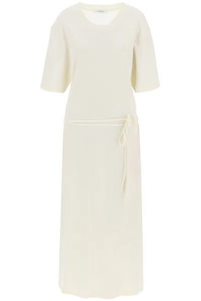 Lemaire Maxi T-shirt Style Dress In Neutro