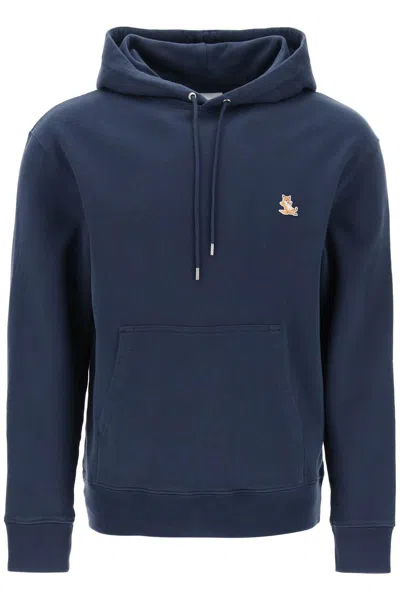 Maison Kitsuné Chillax Fox Hoodie In Blue