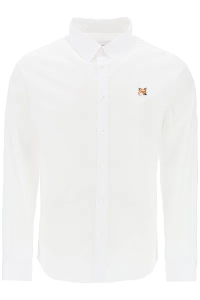 Maison Kitsuné Fox Patch Shirt In White