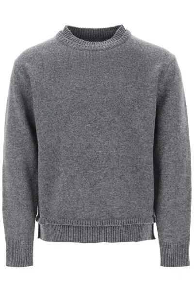 Maison Margiela Patches Sweater In Grey