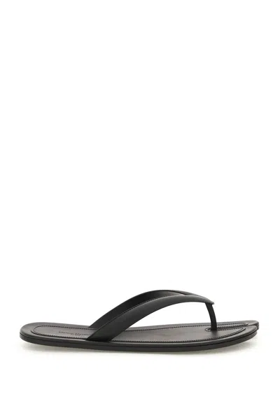 Maison Margiela Rubber Tabi Thong Slides In Black