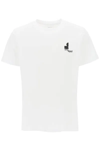 Marant 'zafferh' T-shirt With Logo Print In White