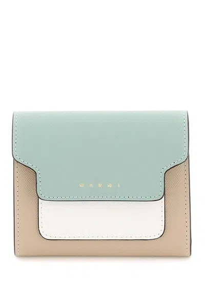 Marni Bi-fold Wallet With Flap In Mixed Colours