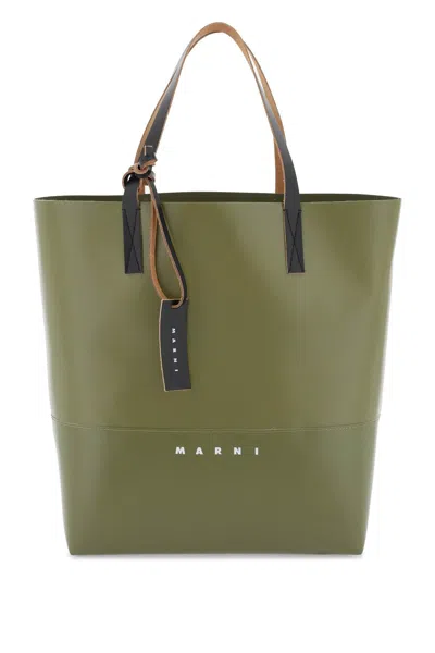 Marni Tribeca Tote Bag In Green