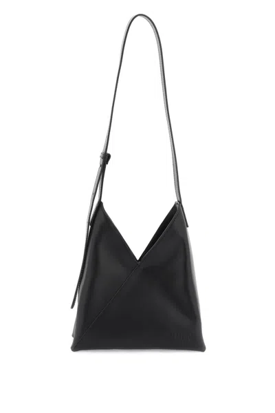 Mm6 Maison Margiela Wordsshoulder Bag In Japanese Style In Black