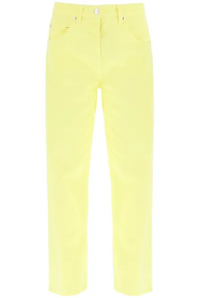 Msgm Straight-leg Jeans In Yellow