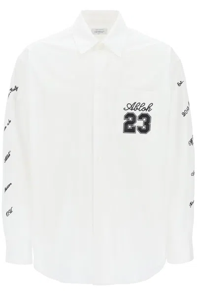 Off-white Camicia Oversize Con Ricami