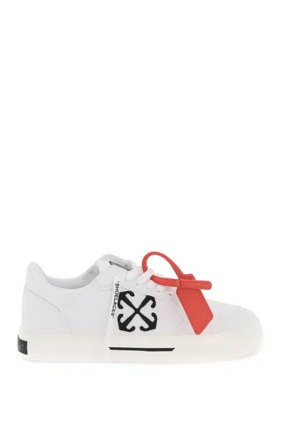 Off-white Low Canvas Vulcanized Sneakers In In White
