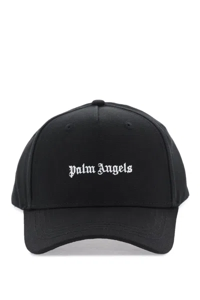 Palm Angels Classic Logo Baseball Cap In Black