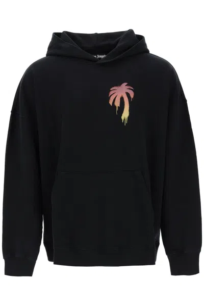 Palm Angels I Love Pa Oversized Hoodie In Black