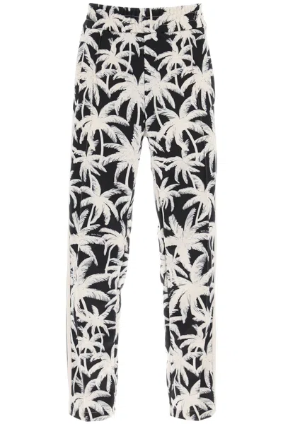 Palm Angels All-over Palms Print Track Pants In Mixed Colours