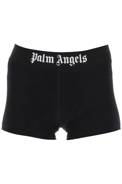 Palm Angels Logo Sport Shorts In Black