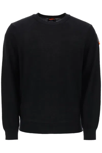 Parajumpers Tolly Sweater In Merino Wool In Black
